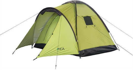 Inca Serenity Σκηνή Camping Τούνελ Πράσινη 4 Εποχών για 3 Άτομα 90x180x150εκ.