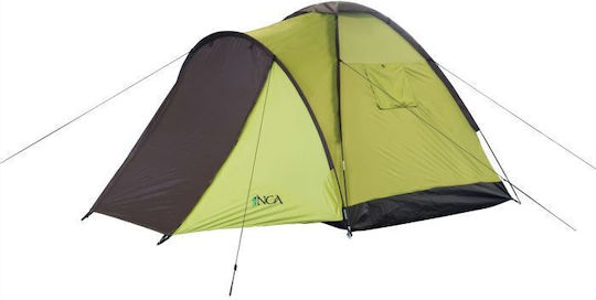 Inca Serenity Σκηνή Camping Τούνελ Πράσινη 4 Εποχών για 3 Άτομα 90x180x150εκ.