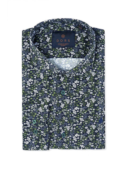 Dors Men's Shirt Floral Green