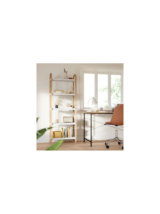 Bibliothek Bellwood Naturweiß 60.9x26x167.6cm