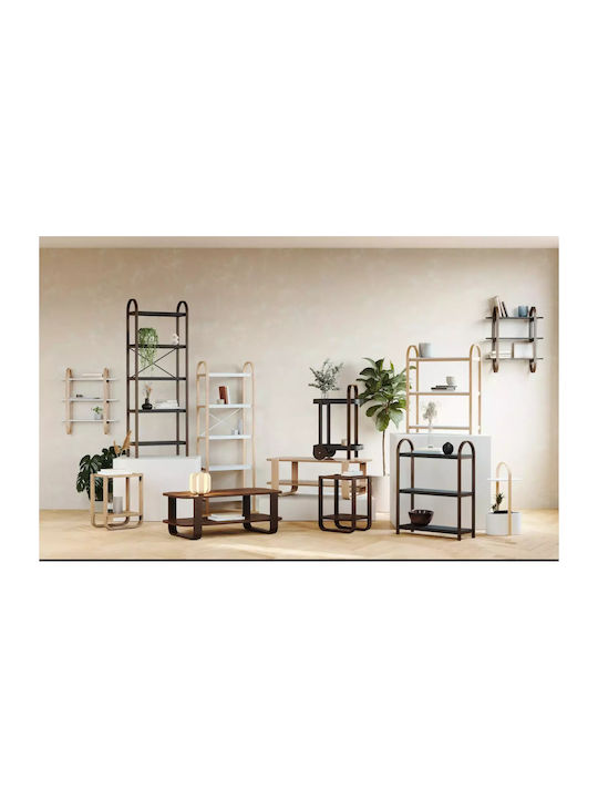Bibliothek Bellwood Naturweiß 60.9x26x167.6cm