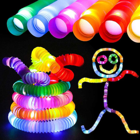 Fidget Σωλήνας Πλαστικό Set Πολύχρωμο
