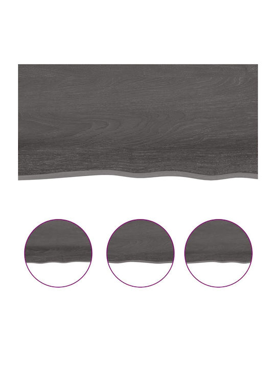 Brown Wall Shelf 60x60x4 cm