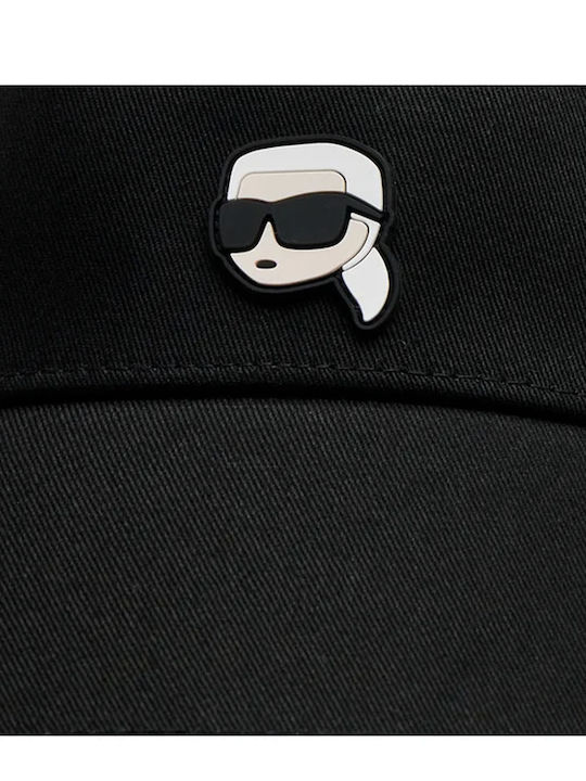 Karl Lagerfeld K/ikonik 2.0 Frauen Stoffartig Hut Visier Schwarz