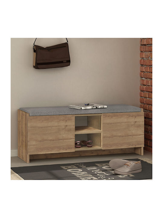Zulla Wooden Shoe Organizer with 6 Shelves Open Café 110x37x43cm