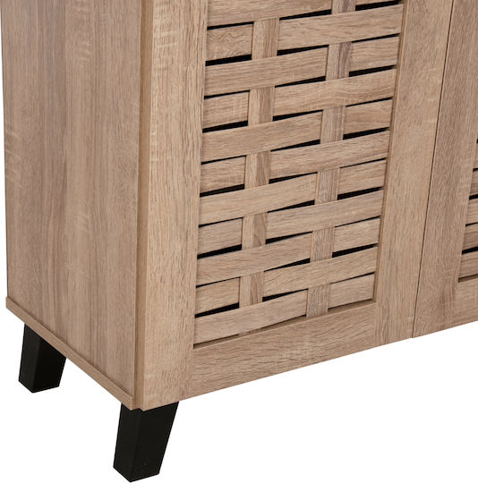 Prody Wooden Shoe Organizer Sonoma 115x34x89cm