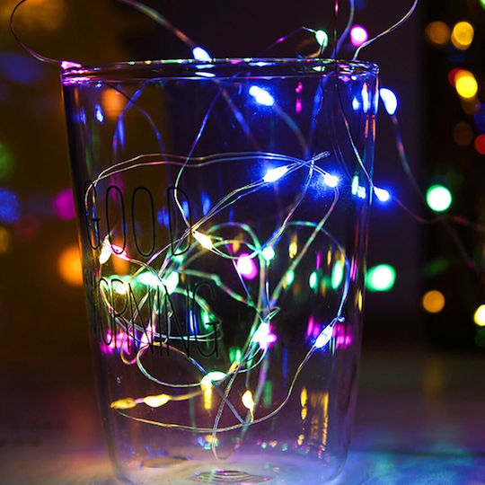 100 Lichterketten LED 10m. Mehrfarbige USB in Zeichenfolge 1Stück