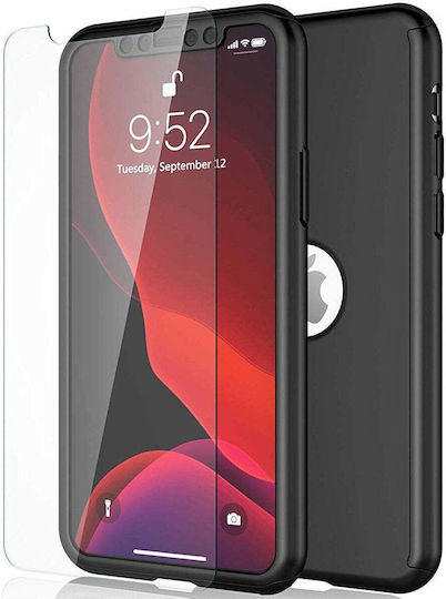 Joyroom 360 Full Cover Plastic / Tempered Glass / Silicon 0.3mm Negru (Realme 6 / 6s)