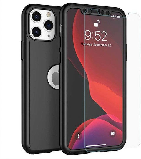 Joyroom 360 Full Cover Plastic / Tempered Glass / Silicon 0.3mm Negru (Realme 6 / 6s)