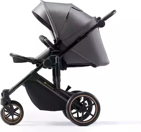 Kinderkraft Prime 2 Ρυθμιζόμενο Καρότσι 3 σε 1 Kατάλληλο για Nεογέννητο Shadow Grey 12kg