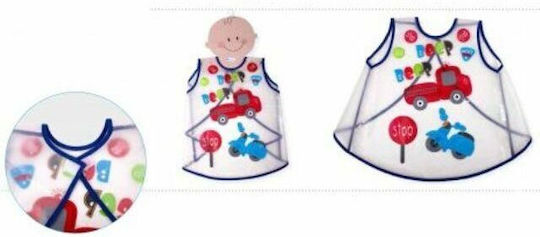 Interbaby Bib Plastic with Hoop & Loop Fastener Transparent