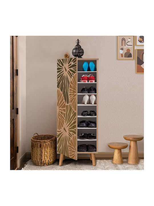 Soho Wooden Shoe Organizer with 8 Shelves Sonoma 50x38x135cm
