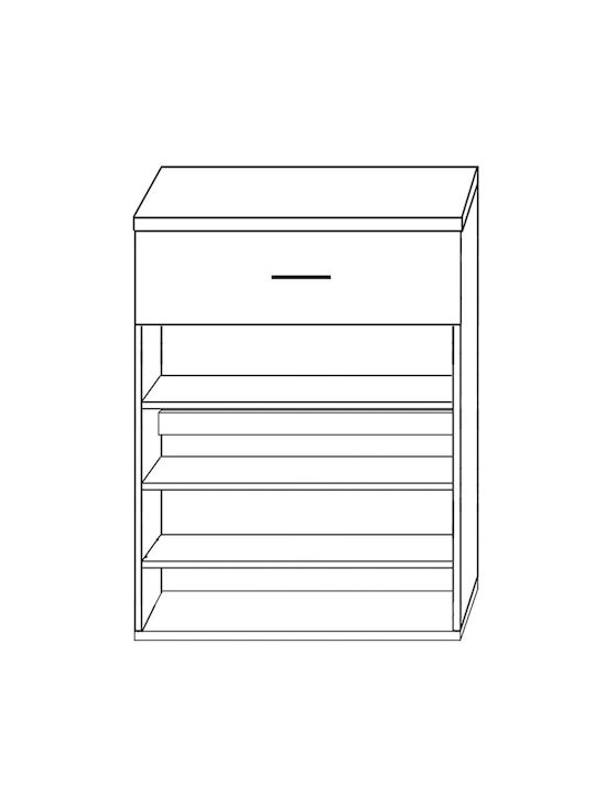 Holz Schuhschrank Manu 80x33x100cm