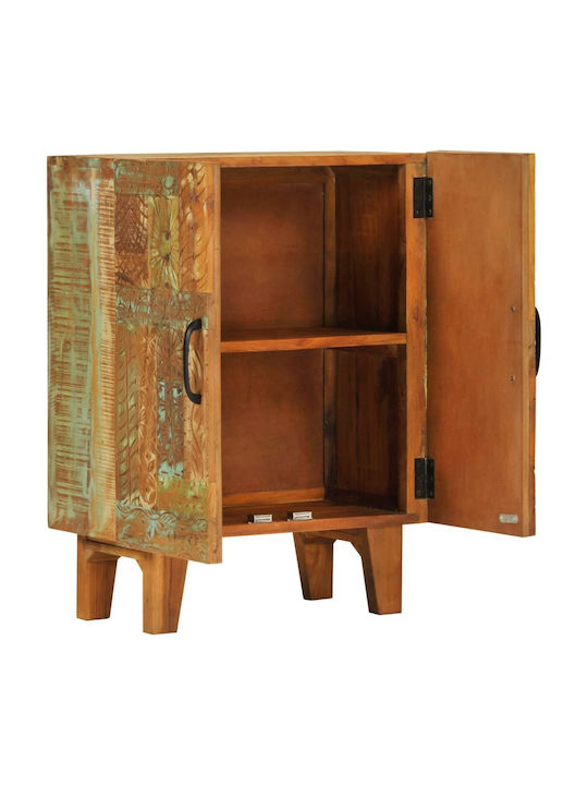Sideboard made of Solid Wood Colorful 55x30x75cm