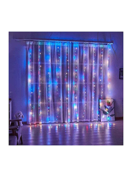 60 Lămpițe LED 1m. x 100buc Multicolore tip Perdea 1buc