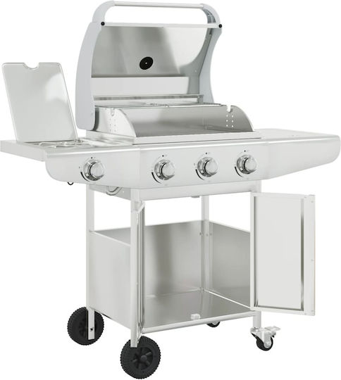 Gasgrill Rost 53cmx40cmcm mit 4 cm 12.8kW und Seitenbrenner