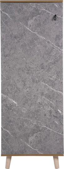Ξύλινη Alvaro με 8 Ράφια 50x38x135cm Ξύλινη Alvaro με 8 Ράφια 50x38x135cm