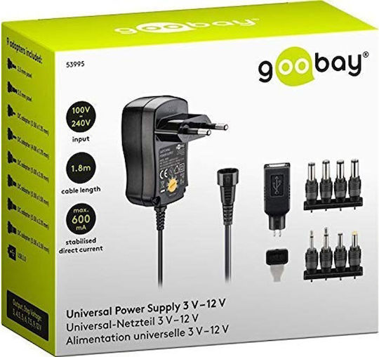 Universal Φορτιστής 3 V 4.5 V 5 V 6 V 7.5 V 9 V 12 V Incl 8 Adapter Plug + Usb