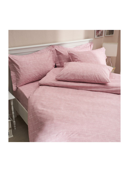 Charalambidis Textiles Κουβερλί Μονό από Βαμβάκι & Πολυεστέρα Σομόν 160x230cm