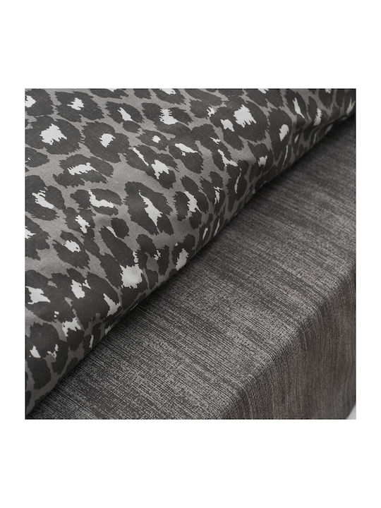 Charalambidis Textiles Κουβερλί Υπέρδιπλο από Βαμβάκι & Πολυεστέρα Μαύρο 220x230cm
