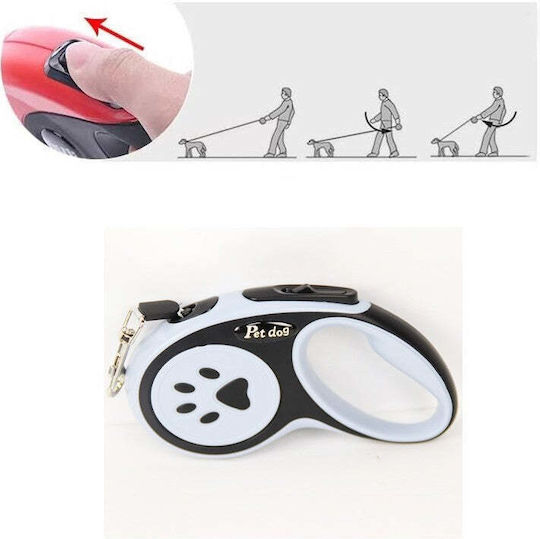 Lesă/Cordon Câine Curea în culoarea Negru până la 20kg