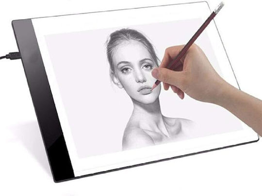 A4 Drawing Board Zola Led Backlight 3 Lighting Levels 1.8w Microusb 23x30.5x0.35 Cm Tran