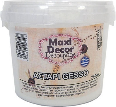 Maxi Decor Gesso Primer for Wood and Glass 100ml