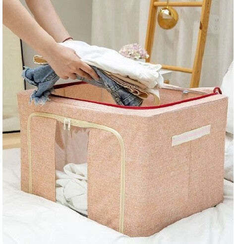 Kunststoff Aufbewahrungsbox mit Deckel Transparent 50x40x33cm 1Stück