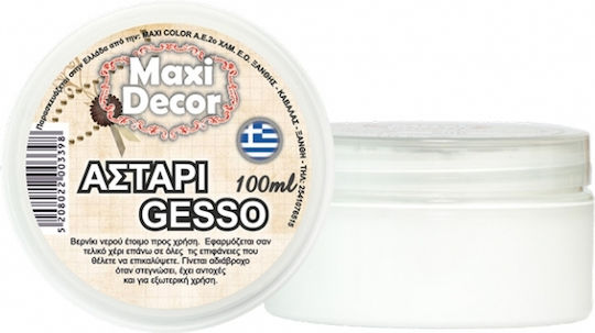 Maxi Decor Gesso Αστάρι για Ξύλο και Γυαλί 100ml