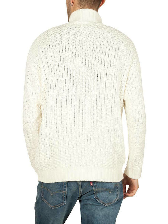 Anerkjendt Men's Long Sleeve Sweater Turtleneck Ecru