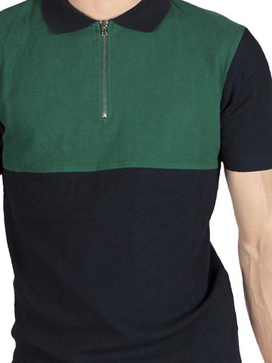 Short Sleeve Polo Shirt Dark Blue
