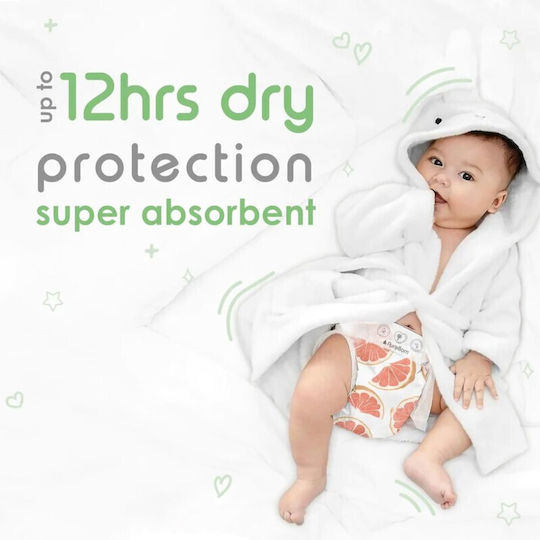 PureBorn Tape Diapers Organic Bamboo No 3 For 5.5-8kg 28 Pieces