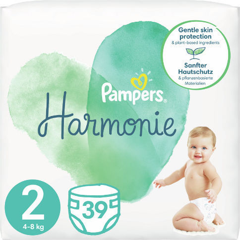 Pampers Памперси с лента Harmonie 1+1 № 2 за 4-8kg 78бр