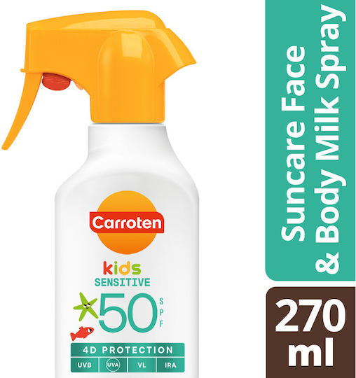 Carroten Waterproof Kids Sunscreen Emulsion SPF50 270ml
