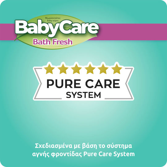BabyCare Bath Fresh Baby Wipes Alcohol-Free & Parabens Free 54 Pieces