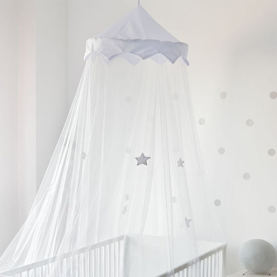 Trois Kilos Sept Baby Moskitonetz Kinderbett Hellblau