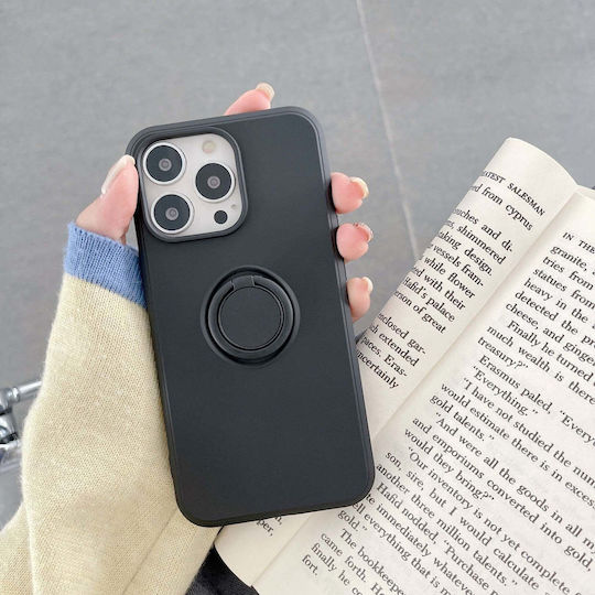 Ring 360 Full Cover Silicon Negru (Galaxy A12)
