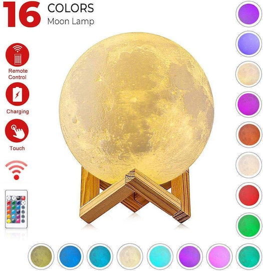 Φωτιστικό LED Θερμό Λευκό Moon Light