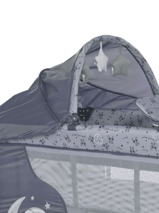 Lorelli Moonlight Plus Loc de joacă 2 Nivele cu Schimbător Roz 126x70cm