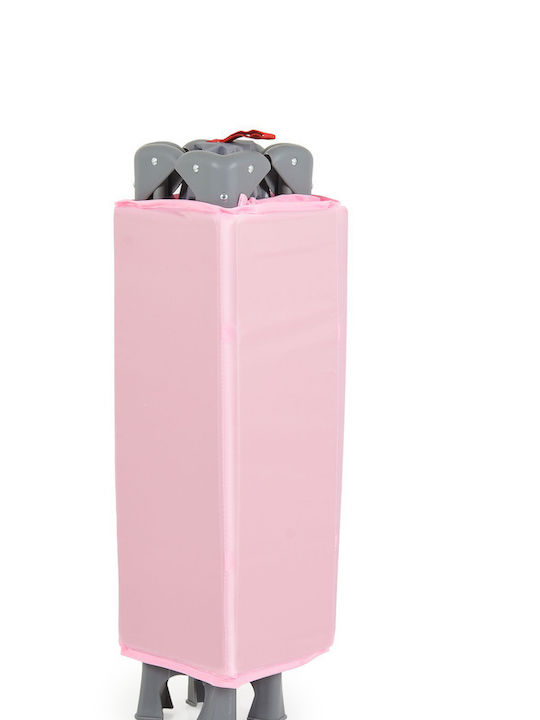 Moni Solo Playpen with Mattress Pink 125x65cm