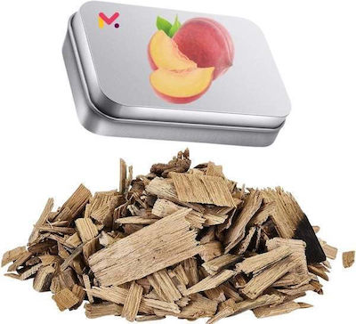 Set 3 Mercaton Boxes Oak Wood Smoking Chips Citrus Olive Peach Flavors 3x50g