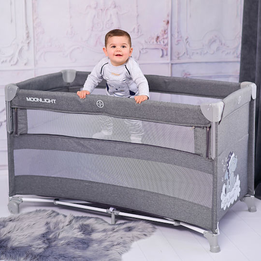 Lorelli Up & Down Кошара за игра 2 Нива Сив 125x65см
