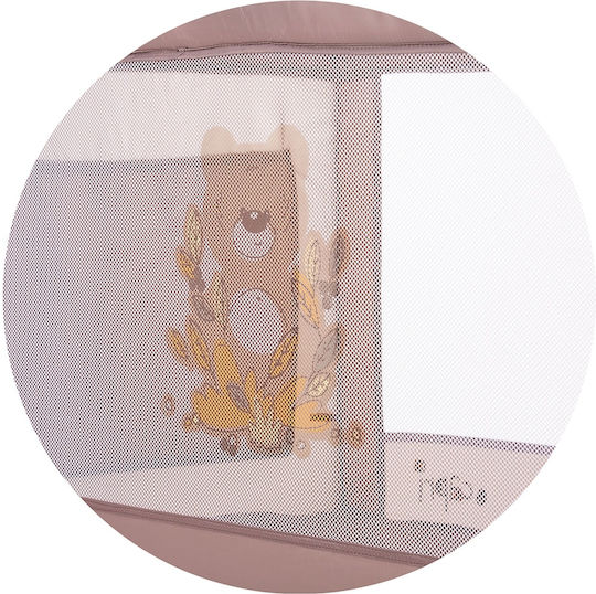 Chipolino Capri Laufstall mit Matratze Sand 125x65cm