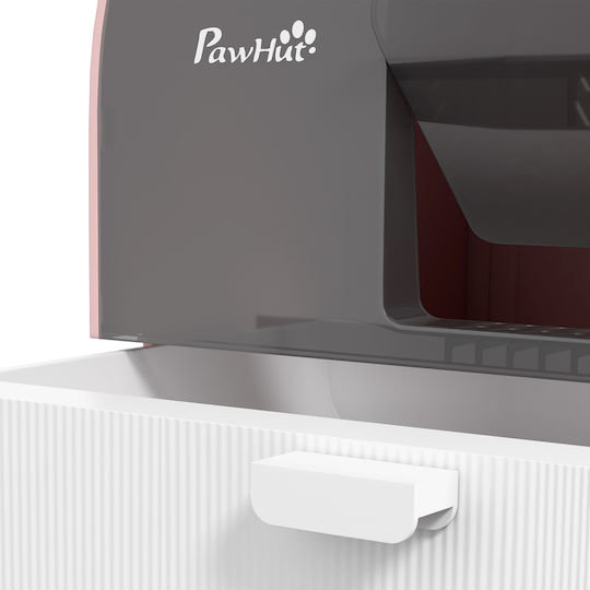 Pawhut Cat Toilet Closed with Filter Pink L43 x W44 x H47cm