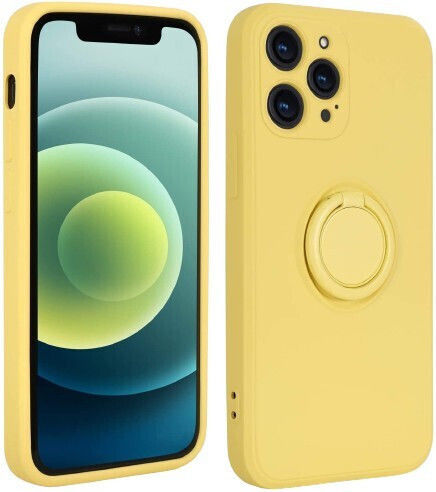 Ring Back Cover Silicon Galben (Huawei P40 Lite E)