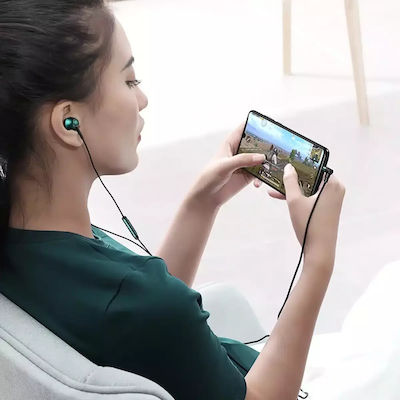 Baseus Encok H06 În ureche Handsfree cu două căști cu mufă 3.5mm Verde