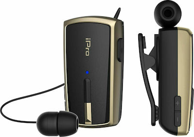 iPro RH120 In-ear Bluetooth Handsfree Cască Rever Black / Gold