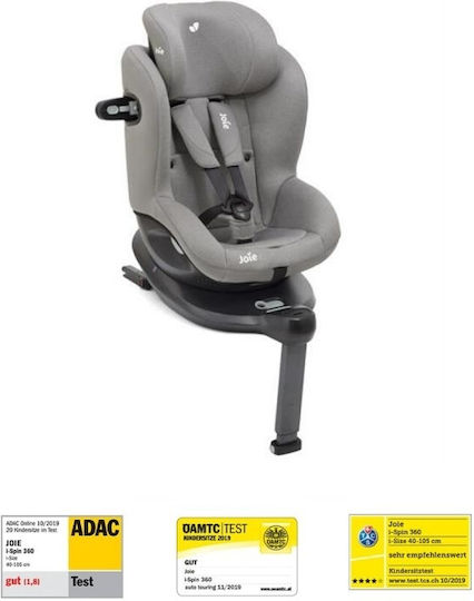 Joie I-Spin 360 Καθισματάκι Αυτοκινήτου i-Size με Isofix Grey Flannel 0-18 kg