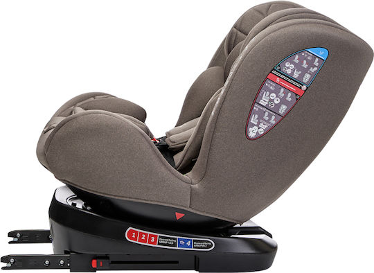 Kikka Boo i-Trip Детско Столче за Кола i-Размер с Isofix Бежов 0-36 кг