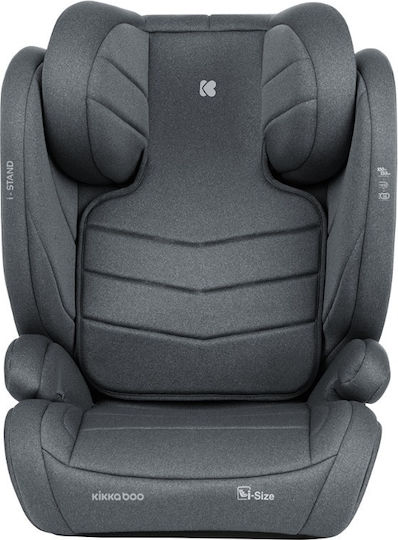 Kikka Boo I-Stand Καθισματάκι Αυτοκινήτου High-back Booster i-Size με Isofix Dark Grey